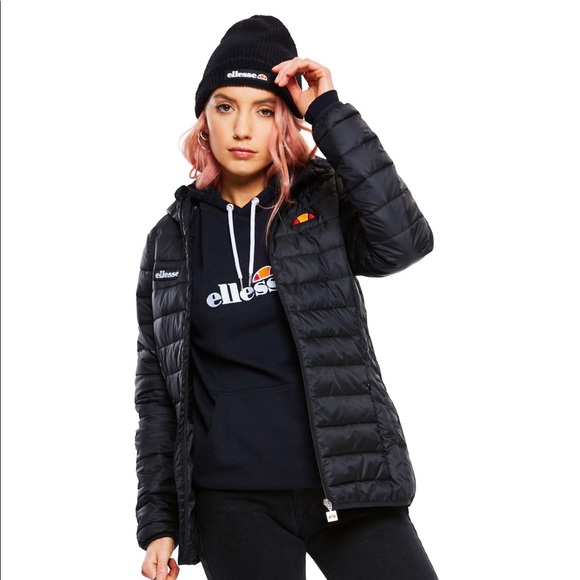 lompard padded jacket black